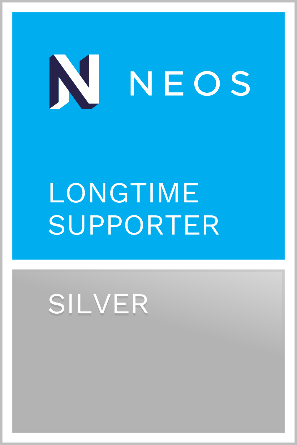 Neos Longtime Silver Supporter Badge